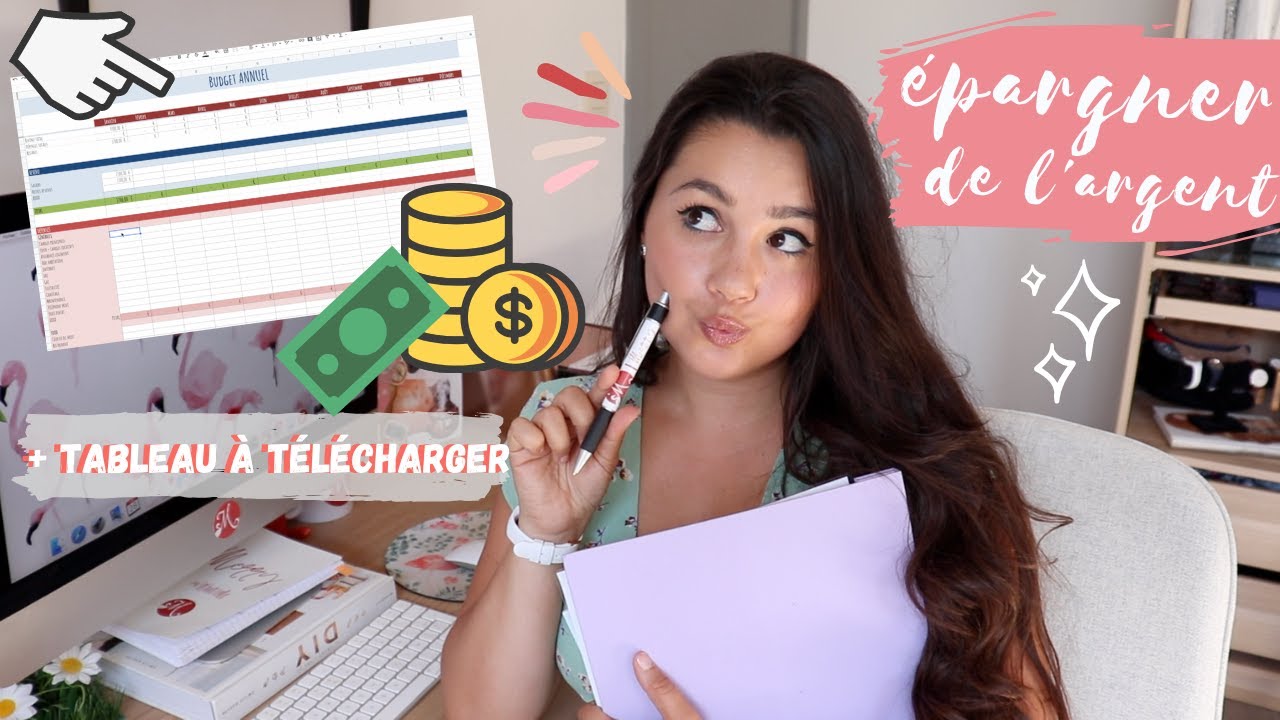 6 ASTUCES POUR ÉPARGNER SON ARGENT 💵 + TABLEAU BUDGET À TÉLÉCHARGER 📊⎜Merry