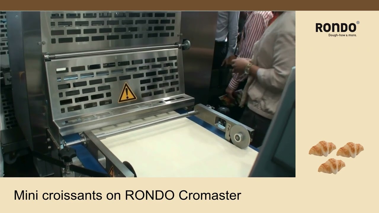 Rondo Cromaster Commercial Croissant Machine in IBA - Mini Croissants Demonstration