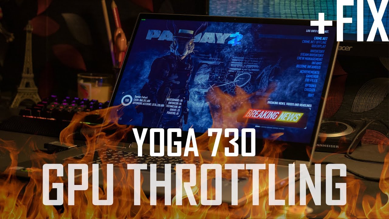 How To Fix Lenovo Yoga 730 GPU Throttling & Graphics (DO NOT BUY! CHECK DESCRIPTION!)Performance