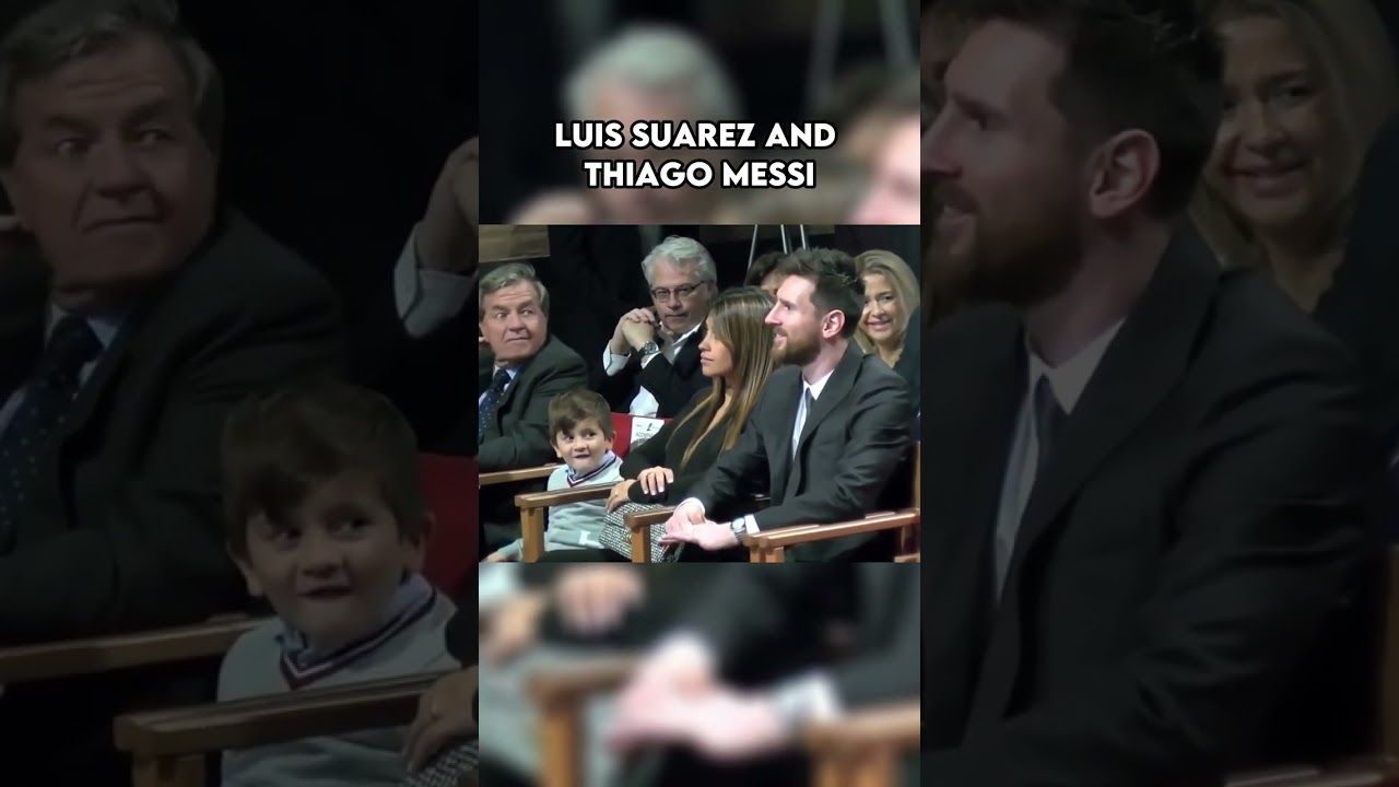 Thiago Messi and Luis Suarez #shorts #football #viral #respect #messi #thiagomessi #suarez #love #❤️