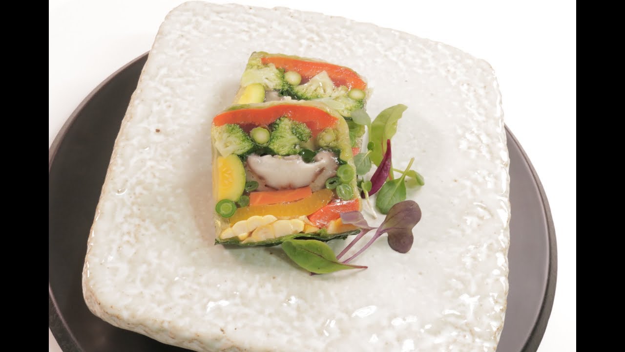 베지테리안 요리,프렌치 테린, 야채 테린 만들기, 아스픽(Aspic)