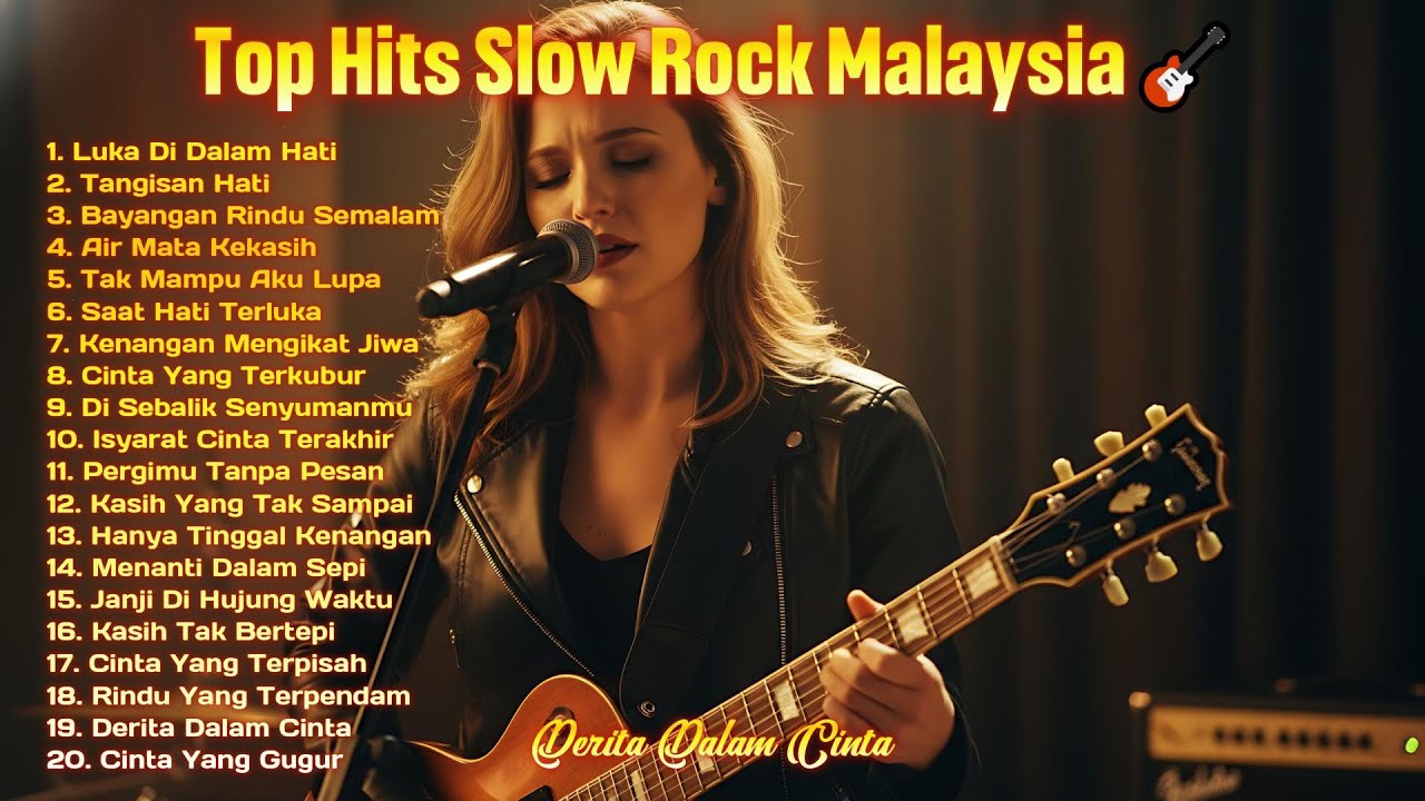 Top Hits Slow Rock Malaysia 🎸 Derita Tanpa Jawaban | Derita Dalam Cinta