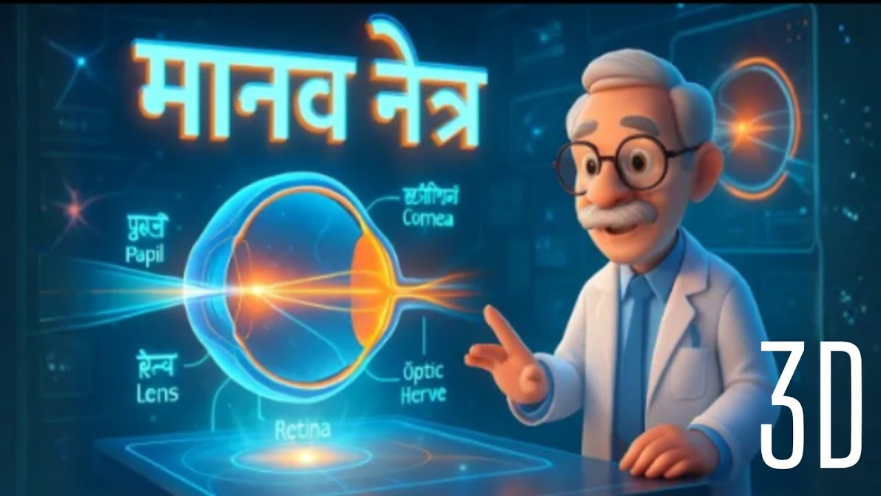 “मानव नेत्र : संरचना, कार्य, प्रकाश का पथ, दृष्टि दोष और सुधार | Human Eye Full Chapter Explained”