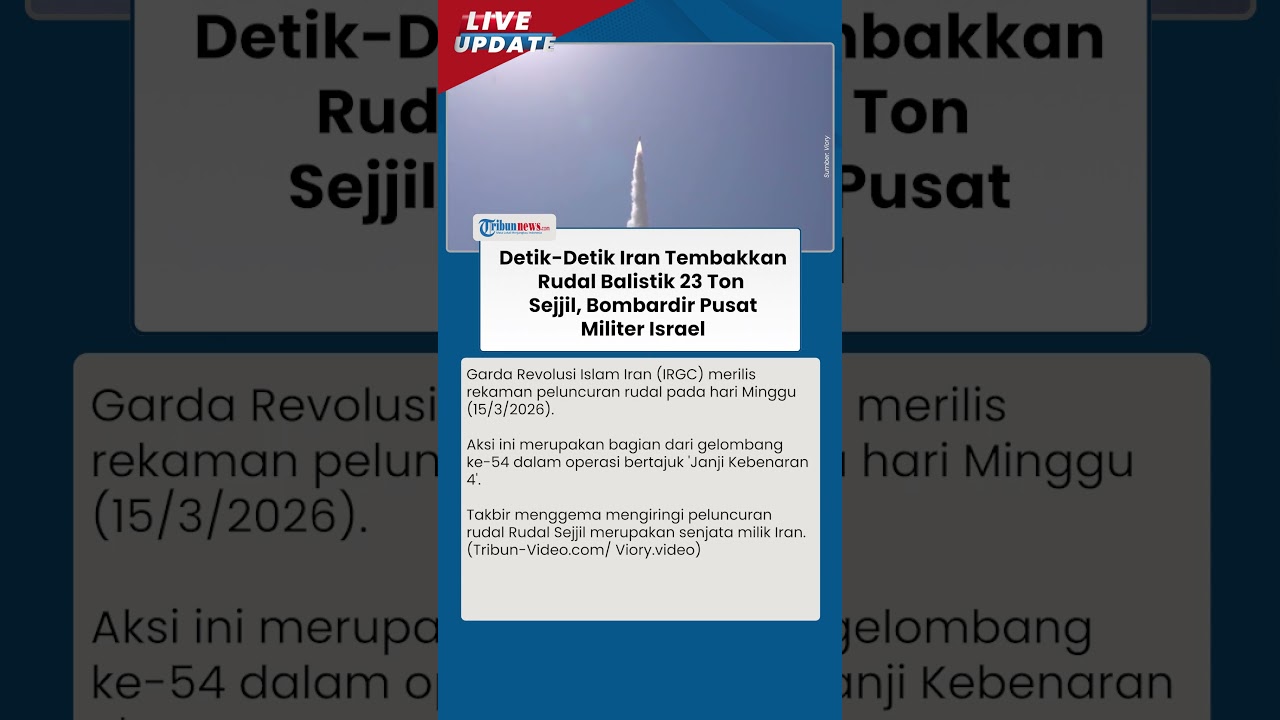 Detik-detik IRGC Balas Serangan AS Israel dengan Rudal Strategis, Targetkan Pusat Strategis