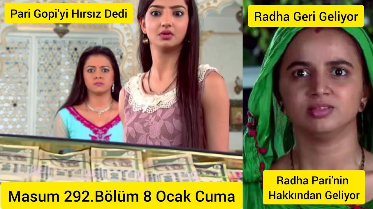Masum 292.Bölüm 8 Ocak Cuma- Pari Gopi'ye Hırsız Dedi.Radha Geri Geliyor.Pari Yandı.