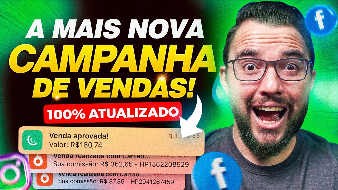 A MAIS NOVA forma de criar uma CAMPANHA DE VENDAS no NOVO FACEBOOK ADS