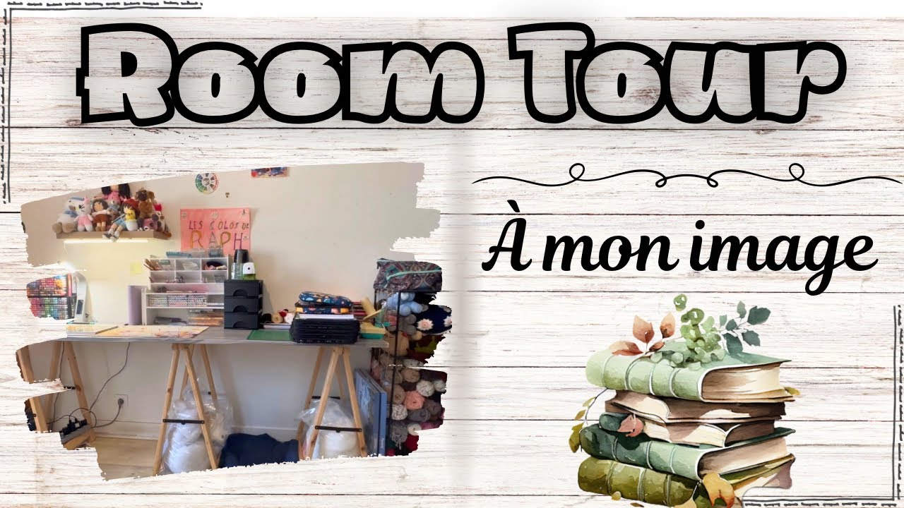 ROOM TOUR de mon bureau ✨ | Mon petit espace cr&eacute;atif