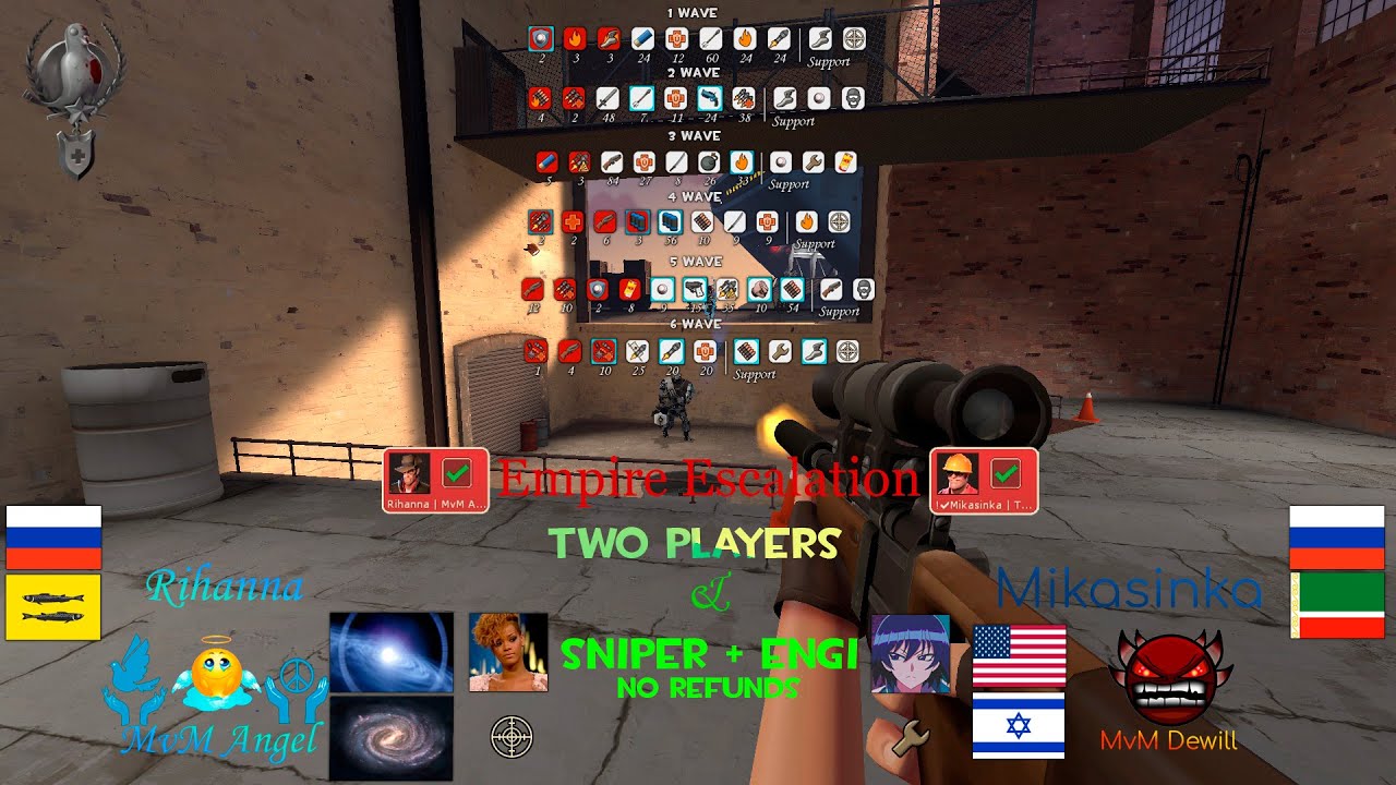 TF2 MvM Empire Escalation Sniper + Engi NR (Two players only). @MvMAngel  &  @Repeater228      ​