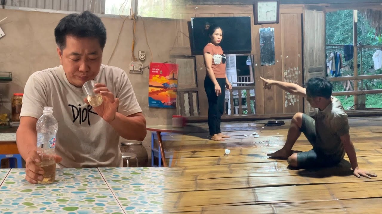 Bad husband : Stealing money from selling bananas, going out to drink, happiness is broken