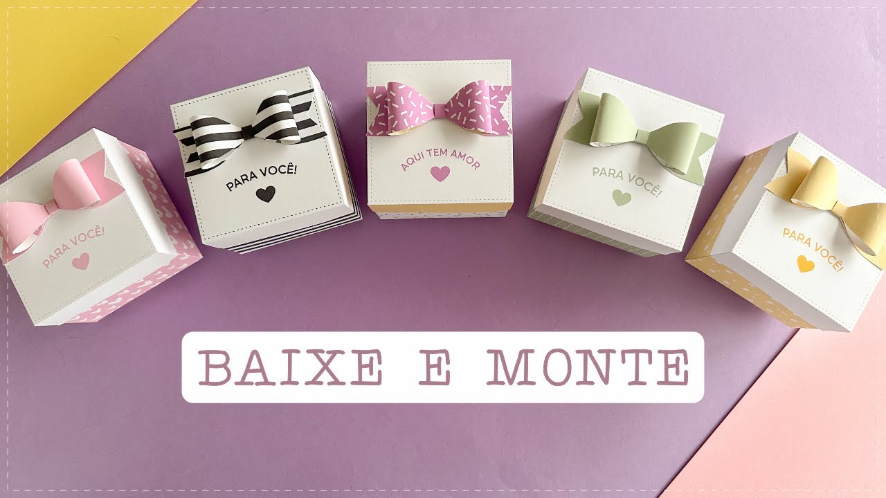 CAIXINHA PRESENTE COM LAÇO | COMO FAZER?