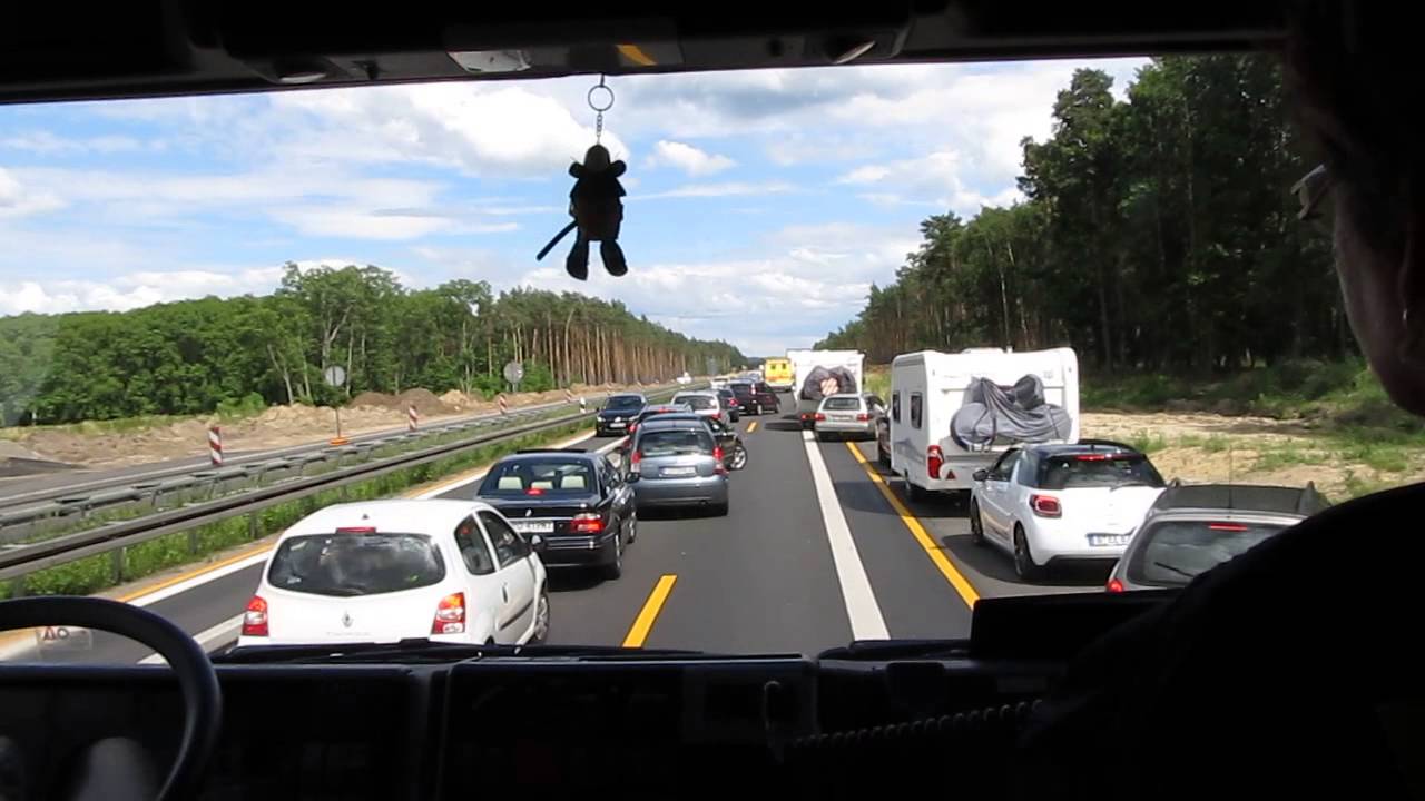Rettungsgasse BAB12 Storkow Füwa West Baustelle Sonntags