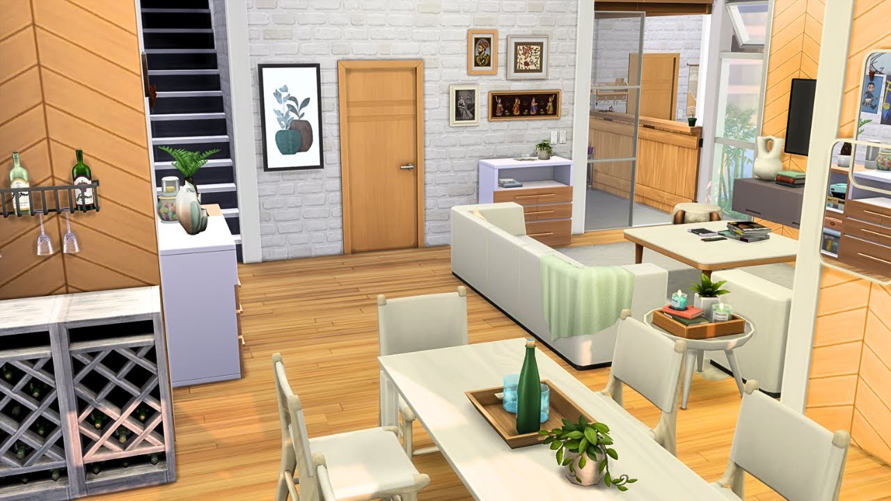 FAMILY APARTMENT is FOR RENT (ZenView 702)  🌆 Sims 4 Speed Build Stop Motion (NO CC)