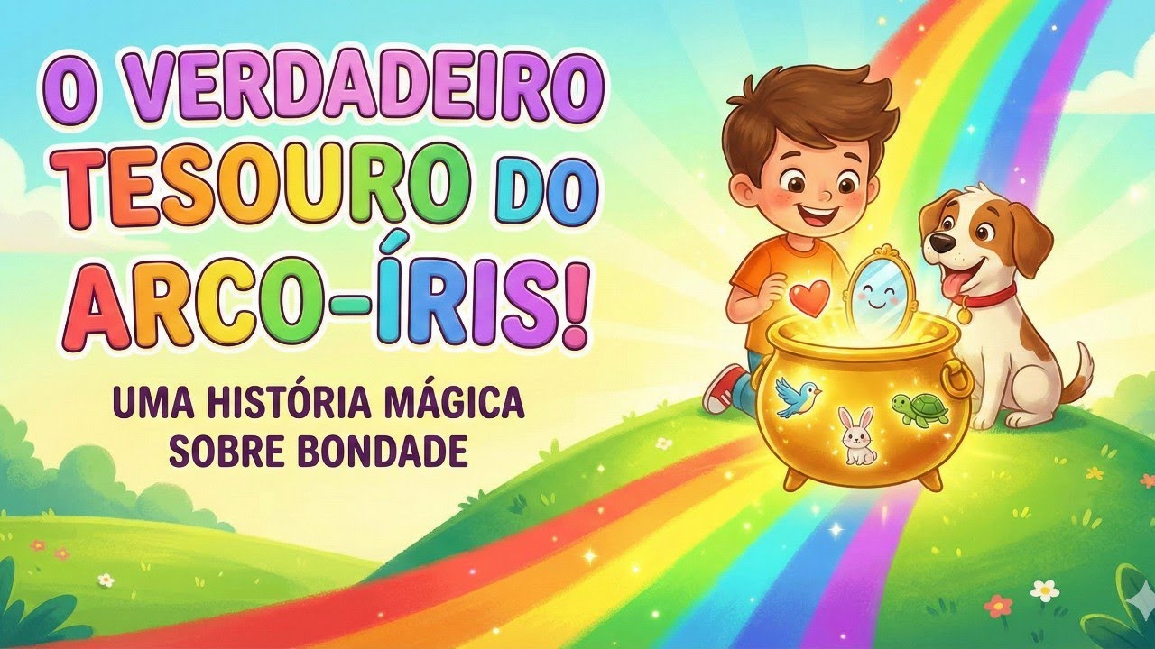 O Menino e o Pote de Ouro no Arco-Íris | Uma História Infantil Mágica sobre Bondade