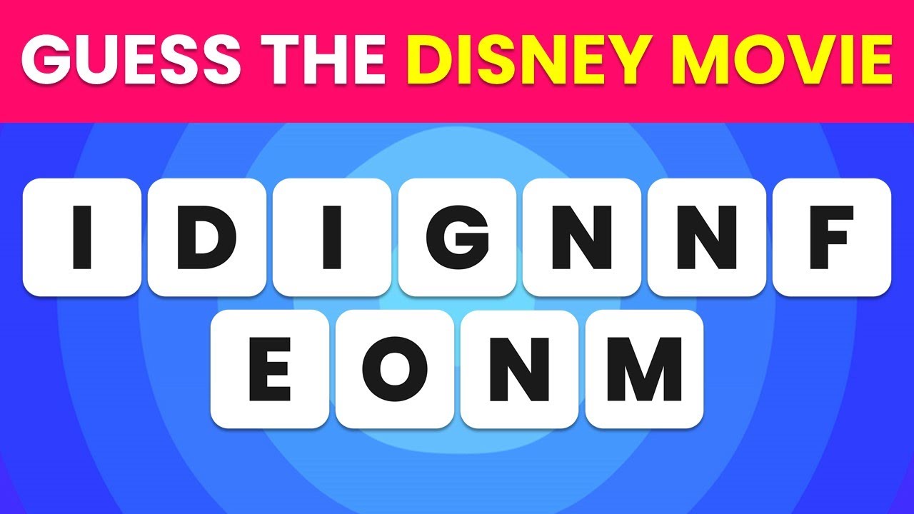 Ultimate Disney Movie Challenge: Unscramble the Magic Words! 🧩#disneychallenge  #guessthemovie