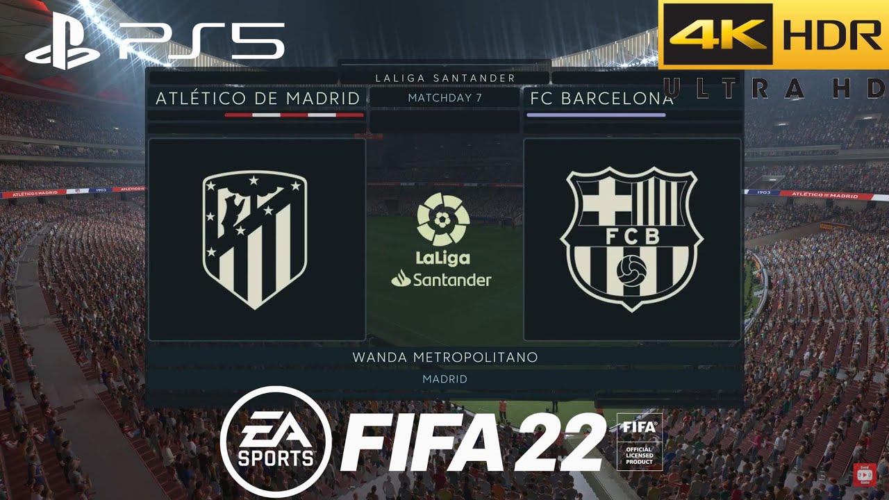 FIFA 22 - Atletico Madrid vs Barcelona | LaLiga | PS5™ Gameplay [4K 60FPS]