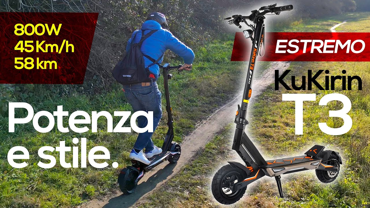 Kukirin T3 Recensione ITA – Il Monopattino Elettrico 45 km/h più Bello e Potente! Test Completo