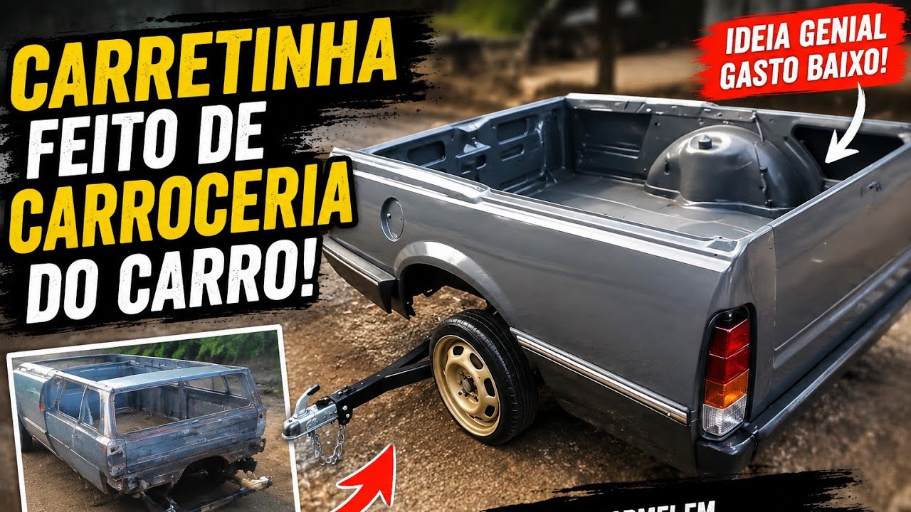 carretinha feito de carro
