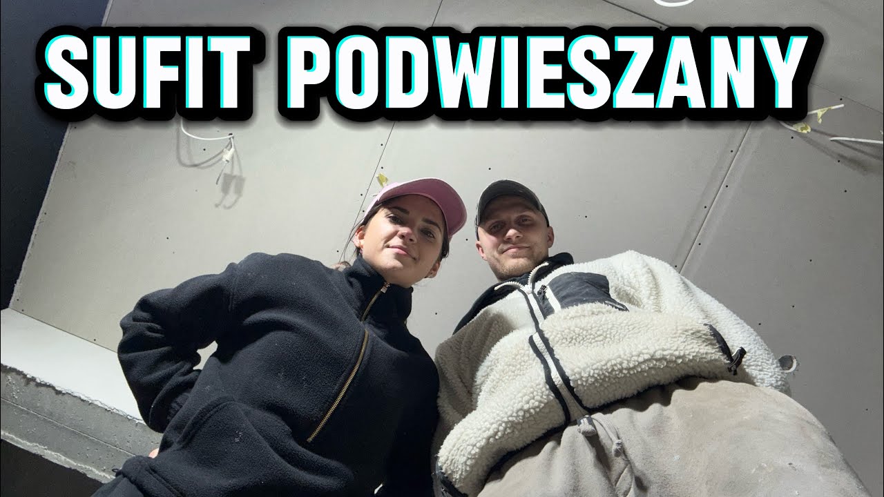 VLOG: montujemy płyty g-k - podwieszany sufit 