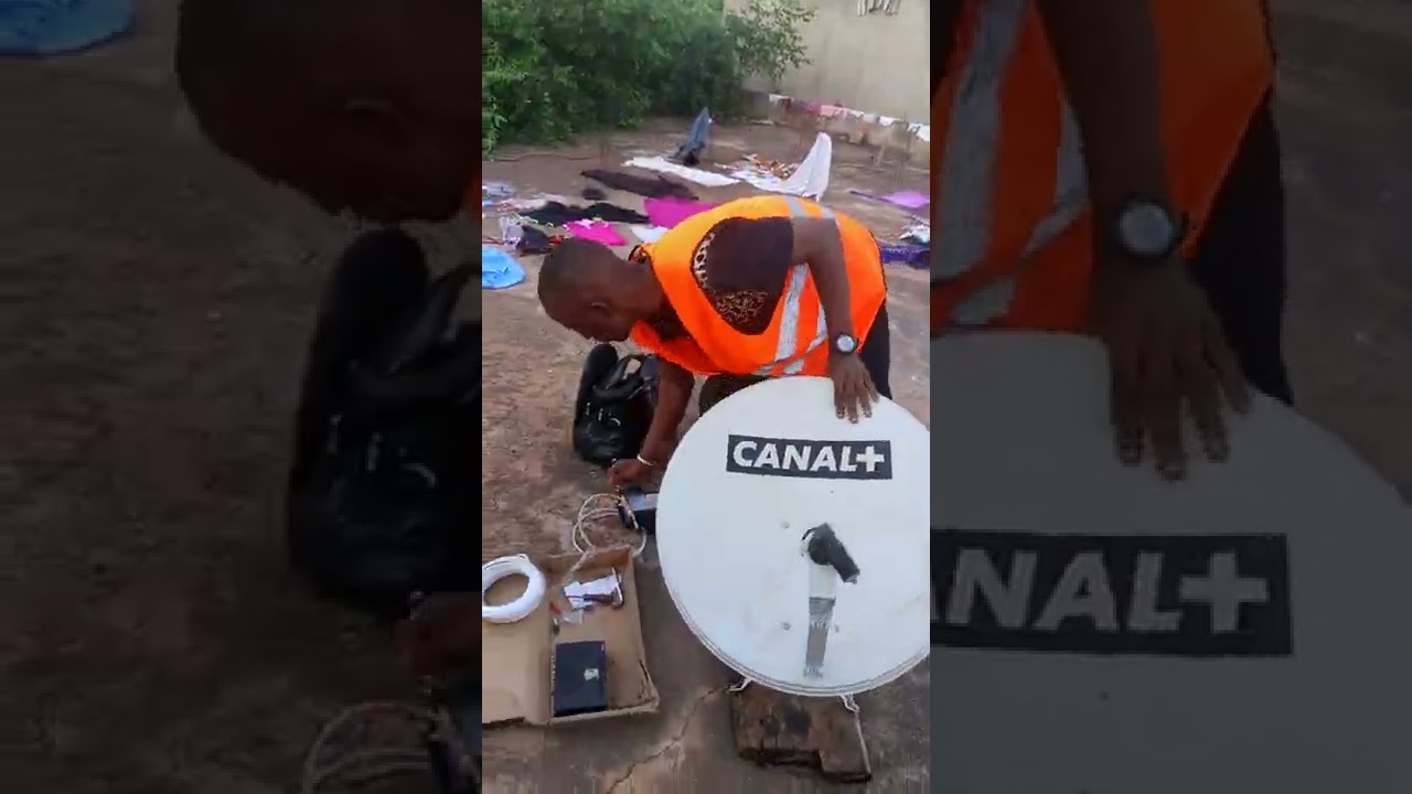 Montage complet d'Antenne parabolique canal+