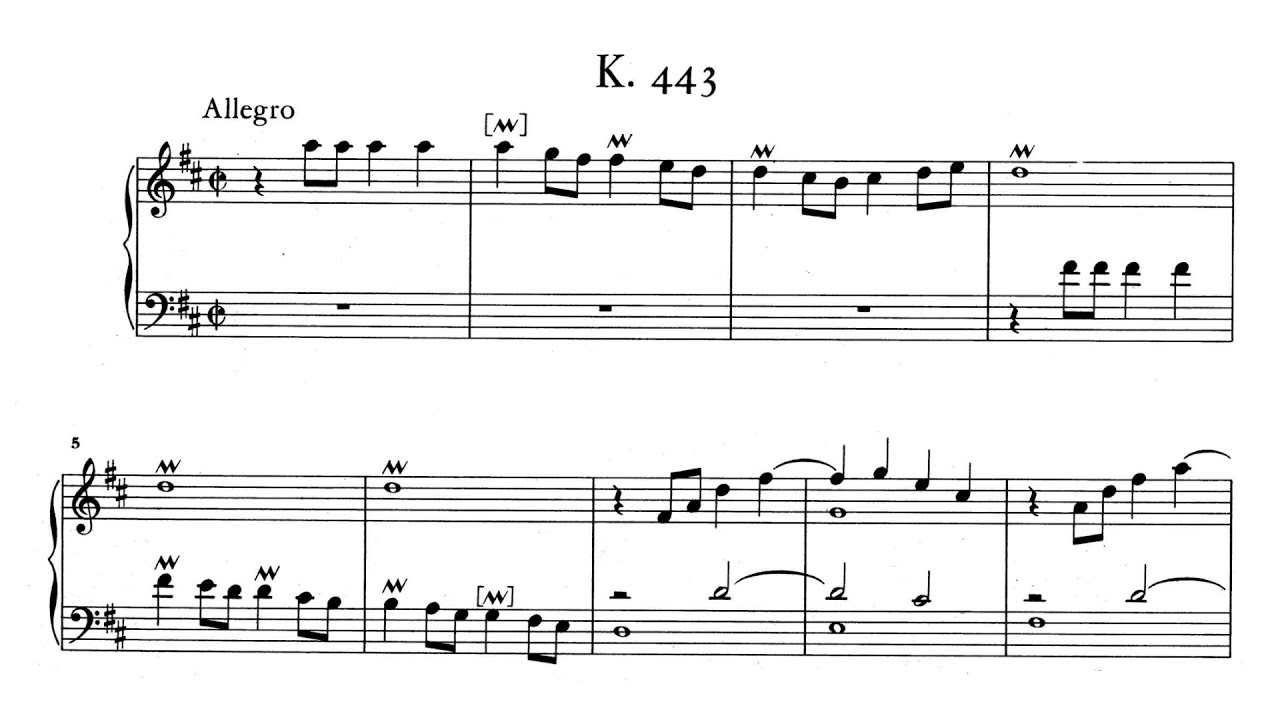 Scarlatti: Keyboard Sonata in D major, K.443