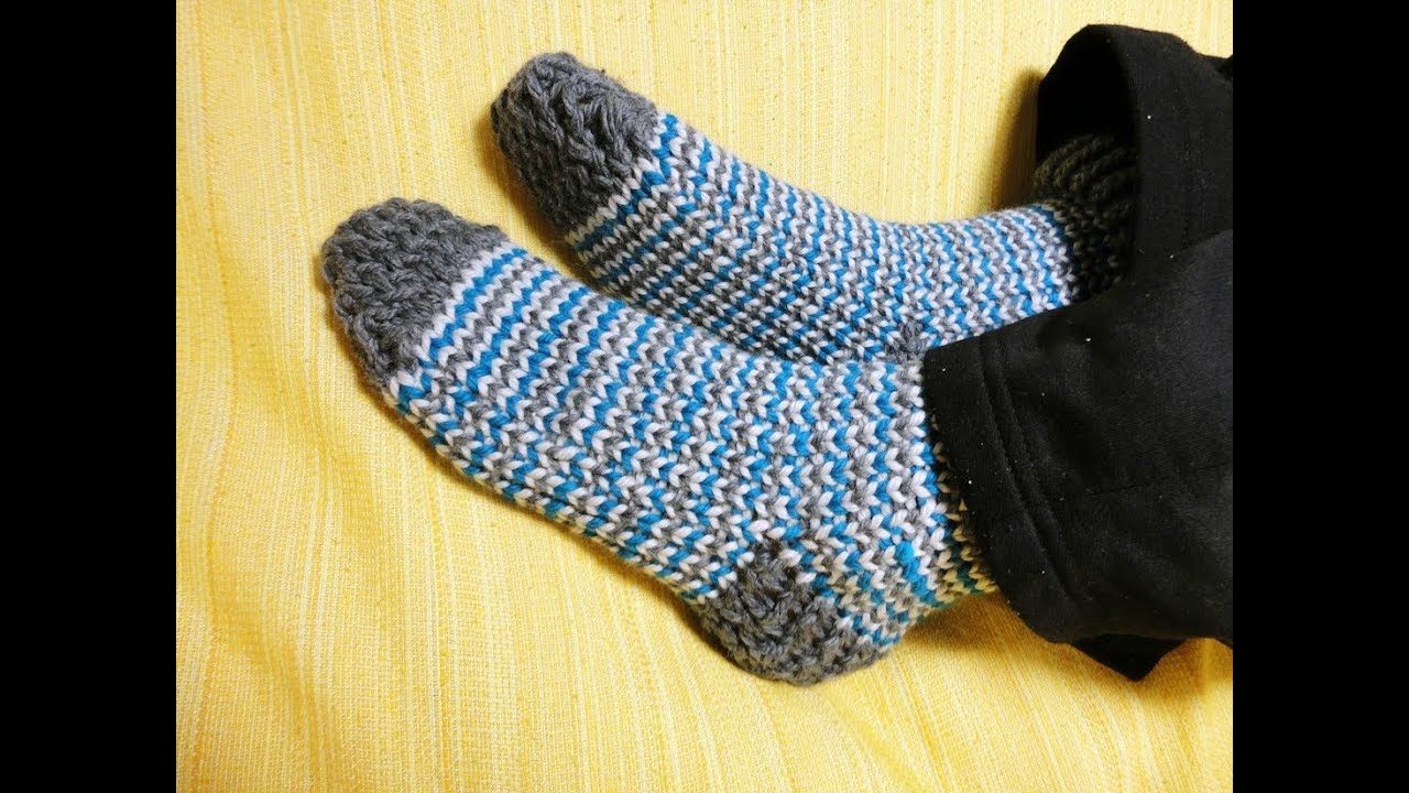 Cómo tejer calcetines con telar circular