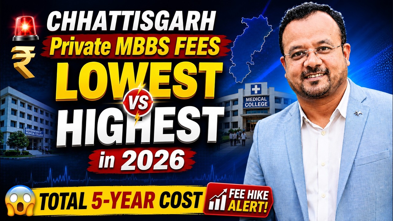 Chhattisgarh Private MBBS Fees 2026 | College Wise Fee Structure, Hostel Charges & Total 5-Year Cost