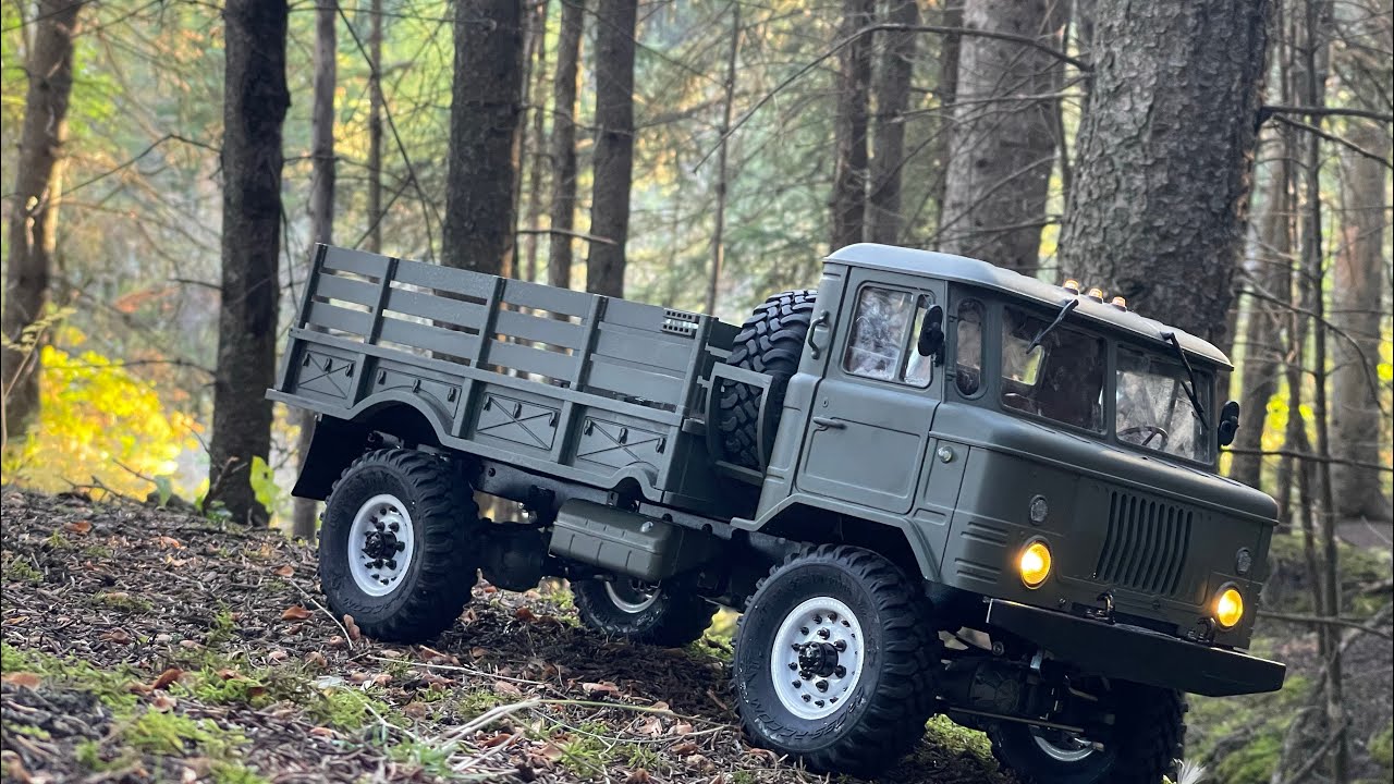 Cross rc GC4 Soviet military truck #automobile #military #truck #woods #outdoors 