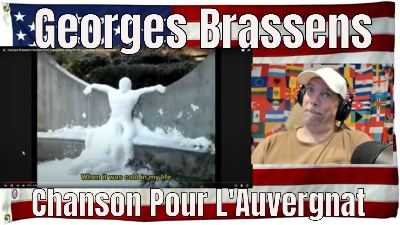 Georges Brassens Chanson Pour L'Auvergnat Song for the Auvergnan English Subtitles - REACTION