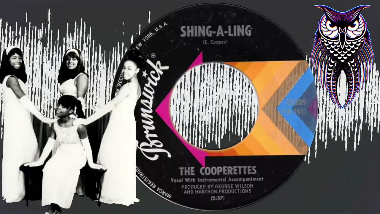 ✊🏽 The Cooperettes  Shing-A-Ling  USA Brunswick 1967.