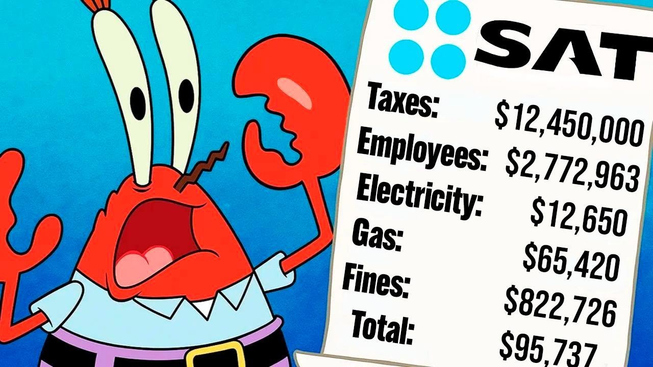 The Shocking Debt of Mr. Krabs: What He Owes the IRS and His Employees 💸🦀