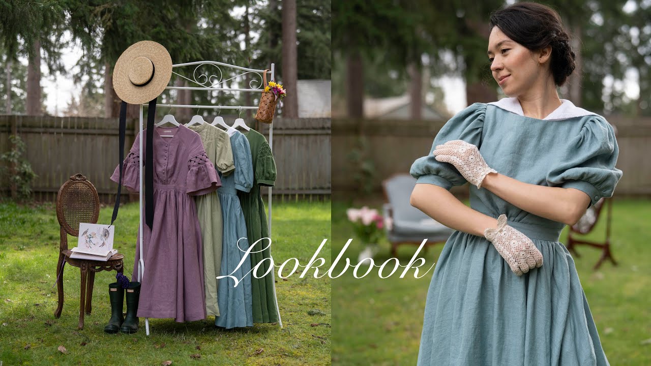 LOOKBOOK 🧺 Unboxing & Try on of our new Little Women'23 collection 👗 Our first pop-up stand | ASMR
