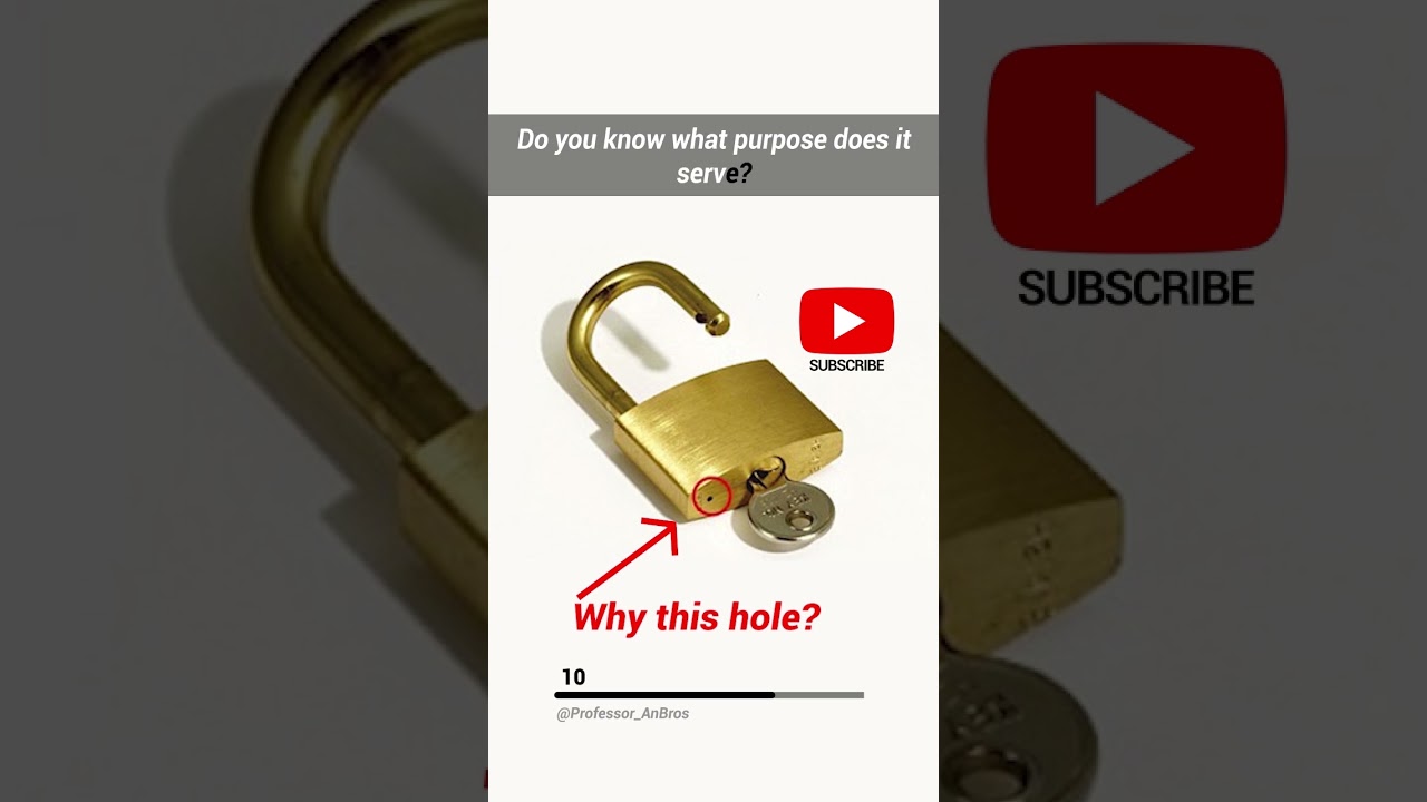 Why there is a hole in the padlock? | Episode- 25 | #shorts #english #science #facts #amazingfacts