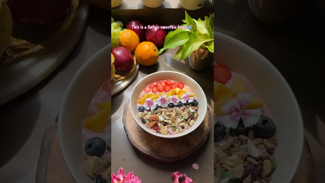 Satvik smoothie bowl 🥣  