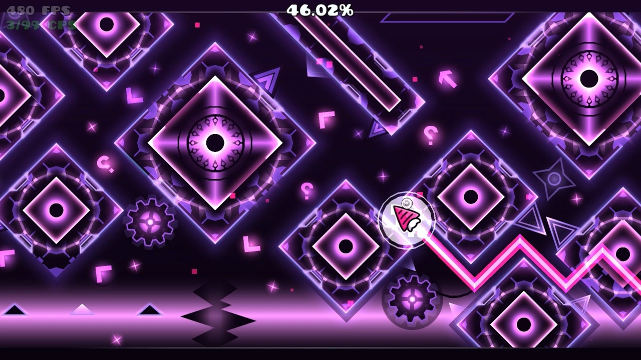 Hypercore by Failcat (hard demon) 3 Coins - Geometry Dash