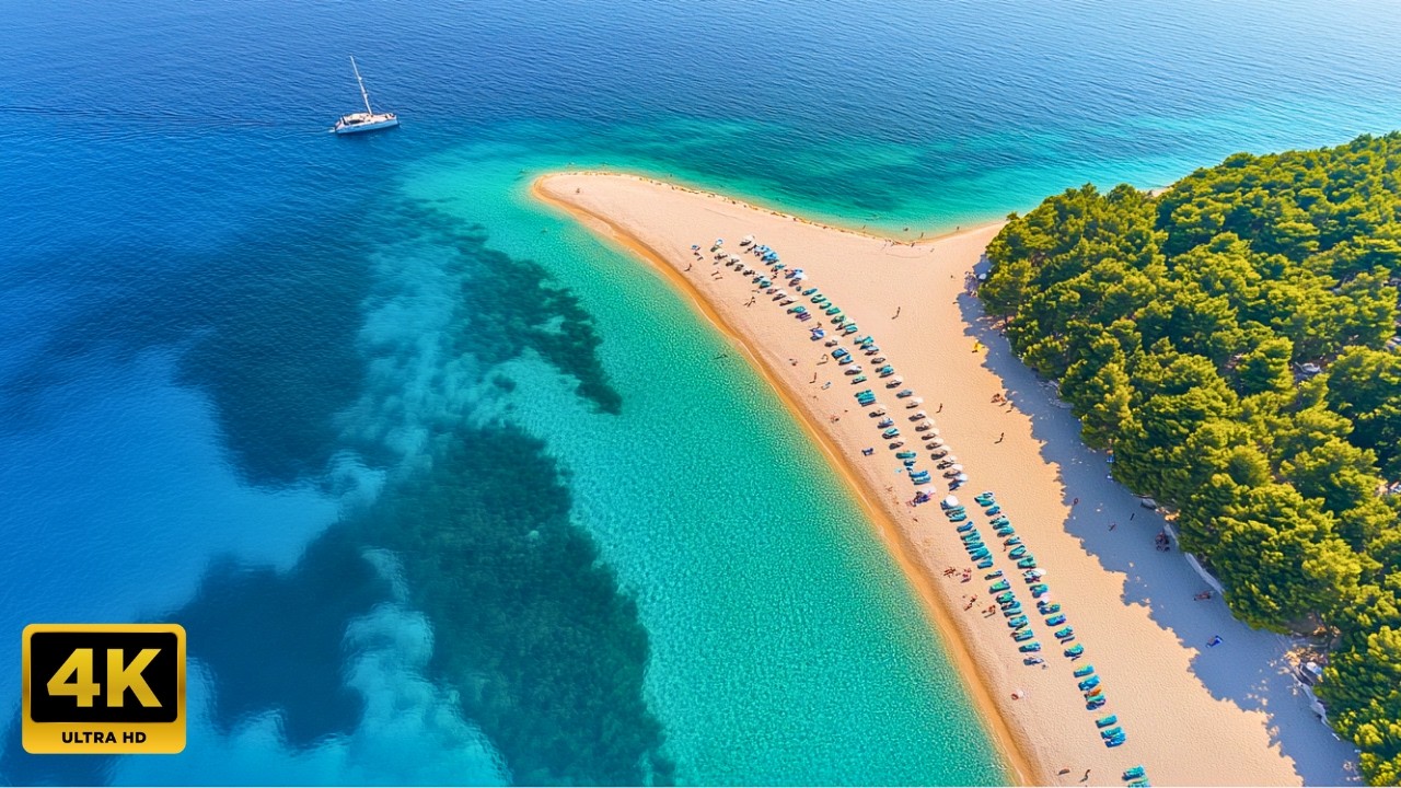 Zlatni Rat Croatia 🇭🇷| Bol Brac Walking Tour 2024 (4k) 🌞🏝️