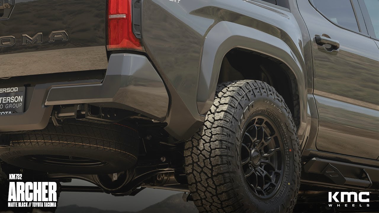 KMC KM732 Archer | 17x8.5 | Matte Black | Toyota Tacoma