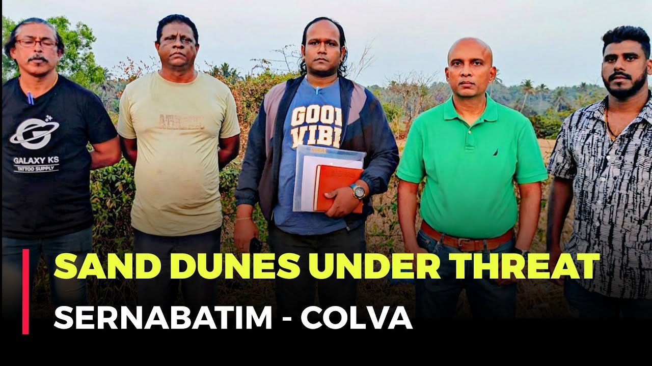 #WATCH | Illegal tree cutting, vegetation cleared from protected sand dunes in Sernabatim–Colva