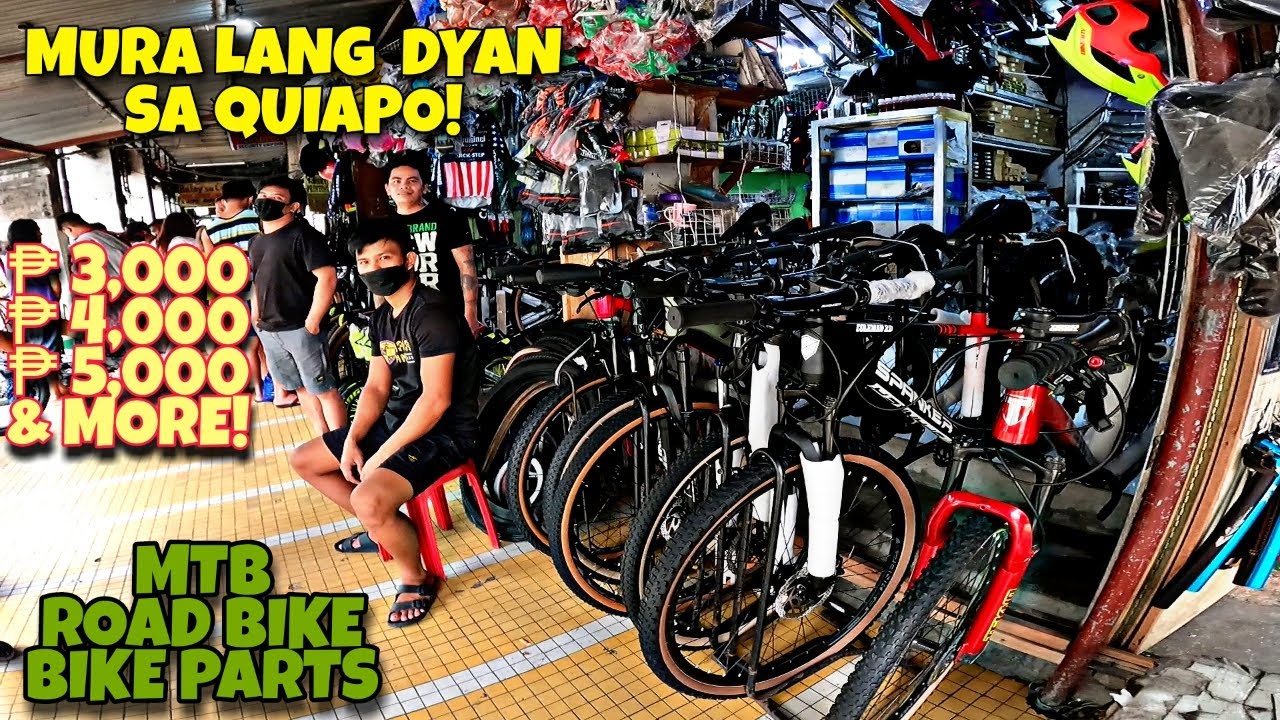 MURA LANG DIYAN SA QUIAPO ! 3,000 4,000 5,000 6,000 & MORE ROAD BIKE MTB BIKE PARTS AND ACCESSORIES