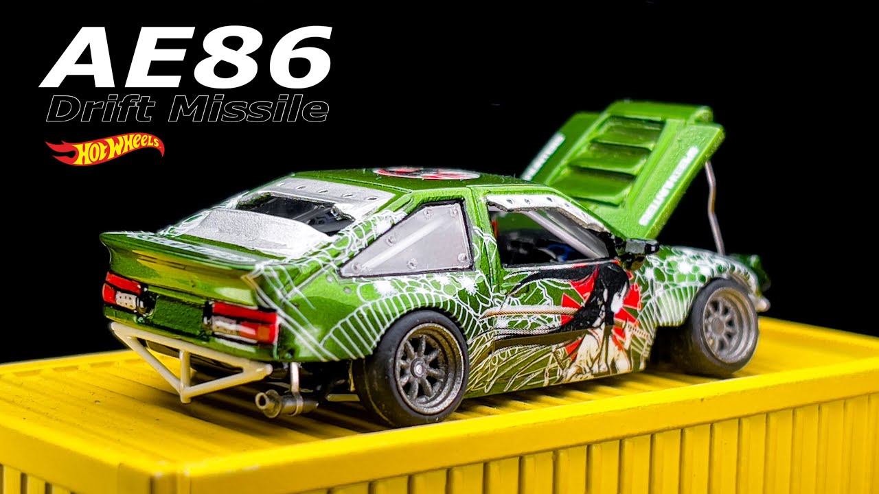 Toyota Sprinter Trueno AE86 Drift Missile Steering Hot Wheels Custom