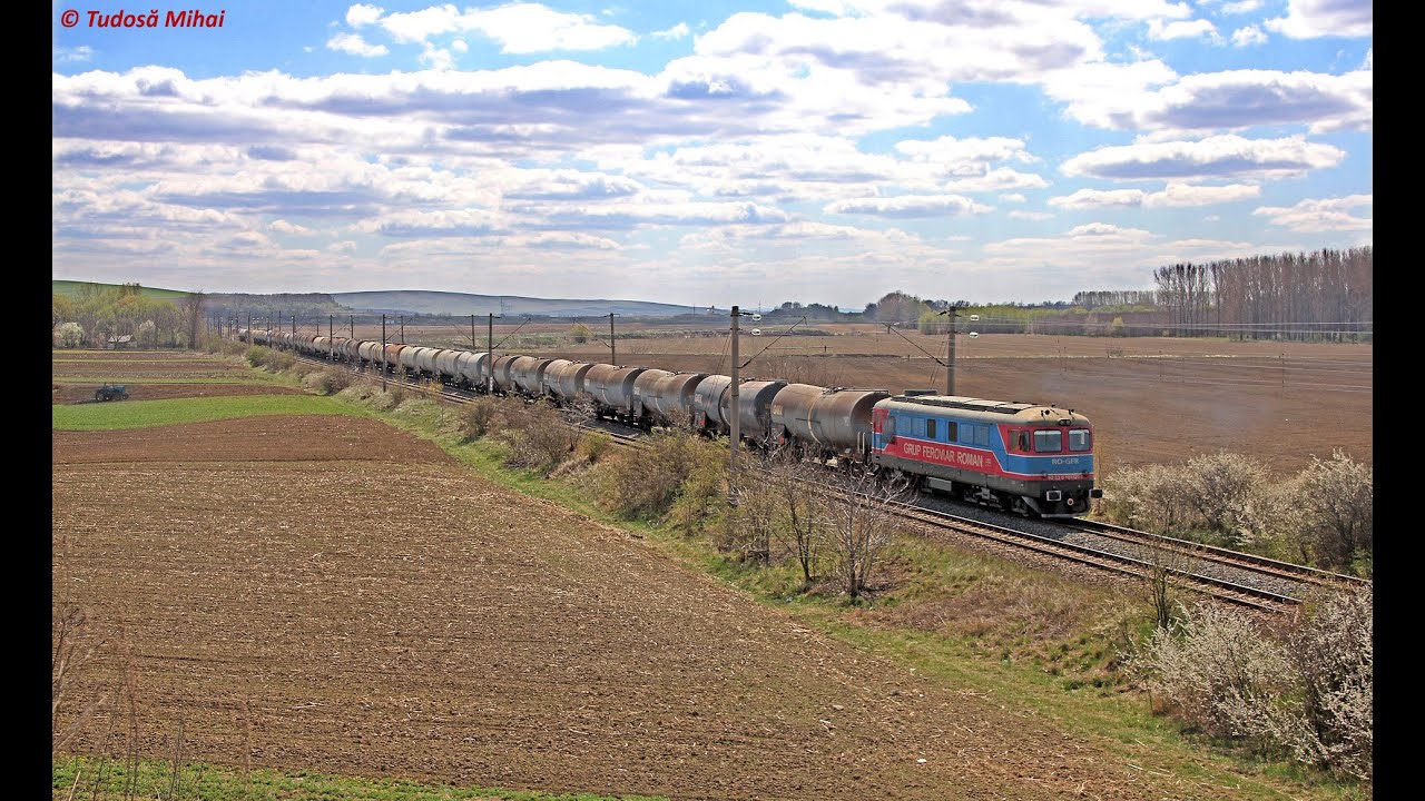 [4K] GFR EA 5100 kW & DA 2100 CP with fuel train from Pascani to Iasi [April, 2020]
