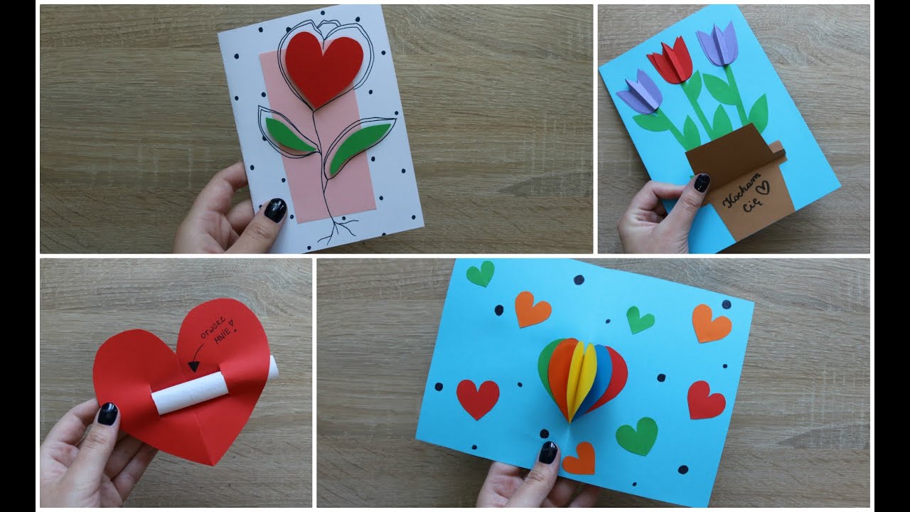 Kartki / Laurki na Dzień Mamy DIY | Easy Mother's Day Cards DIY
