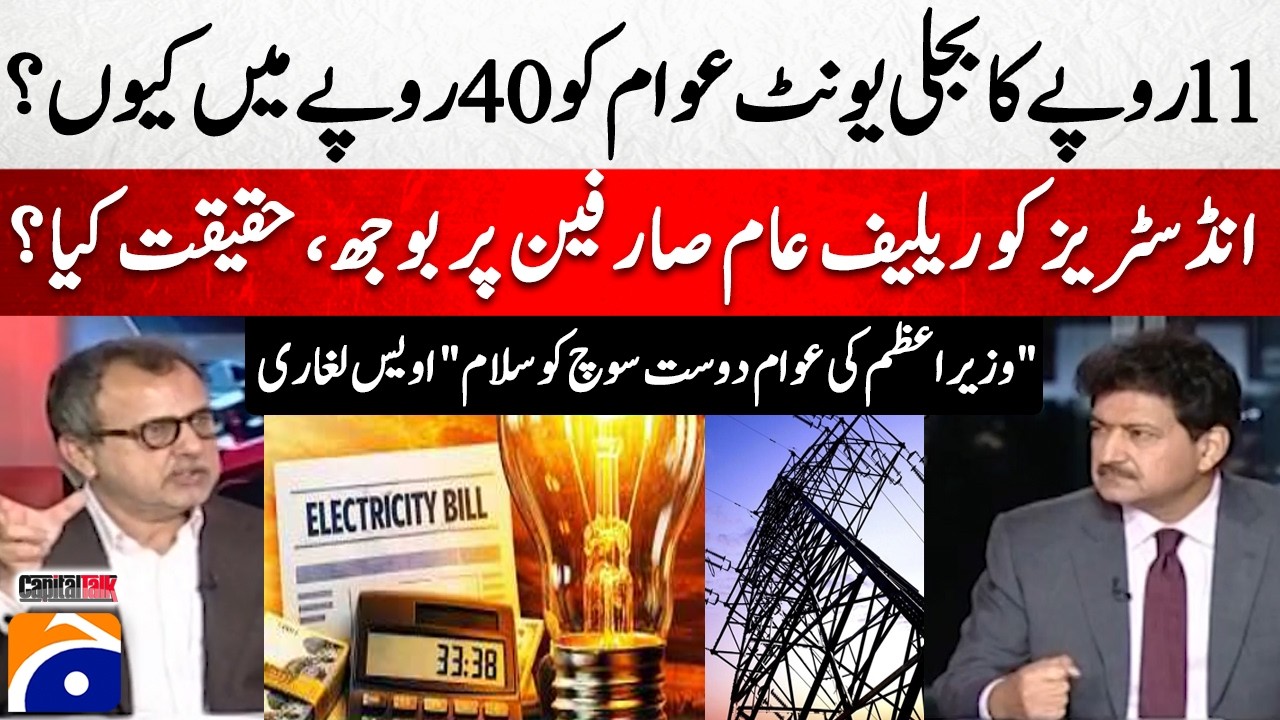 Why is an electricity unit worth Rs 11 being sold to the public for Rs 40? - Awais Leghari