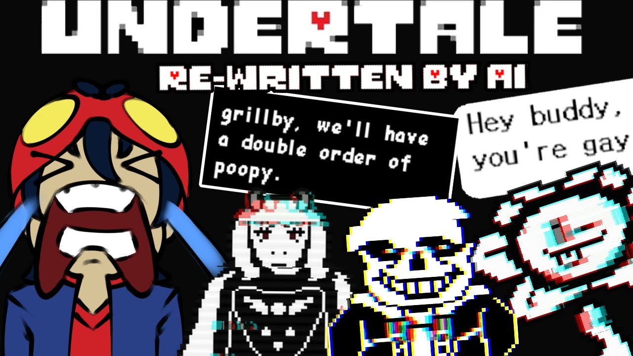Идиоты играют в Undertale, переписанную искусственным интеллектом...