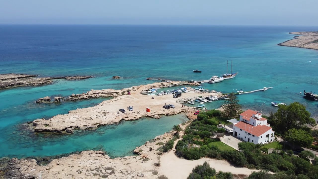 Cavo Maris Beach Hotel from drone 🇨🇾🇫🇮