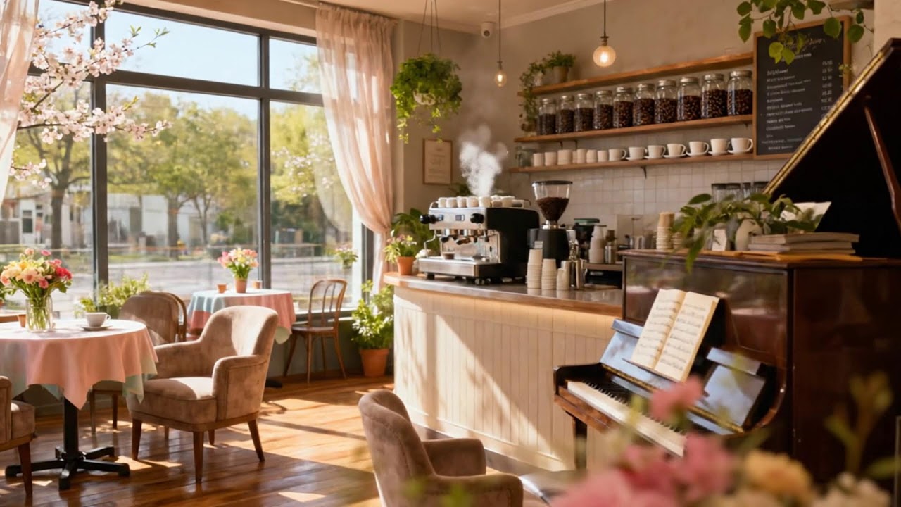 ラテハーモニーと春の日差し ☀️🎶 居心地の良い雰囲気