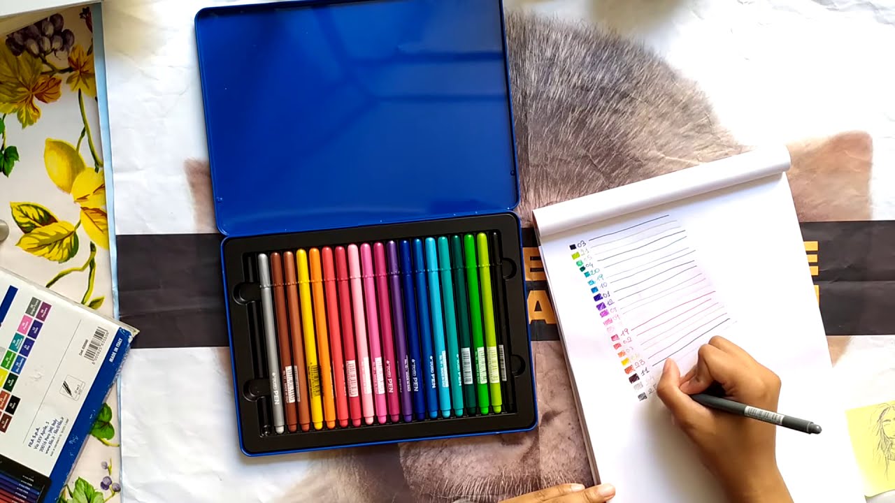 [ARTE] Testando materiali: Trattopen colours collection 20. Penna-pennarello trattopen penna