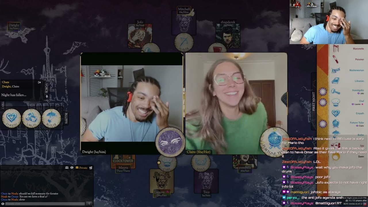 11 1 25 DoingMoore Blood on the Clocktower Saturday!