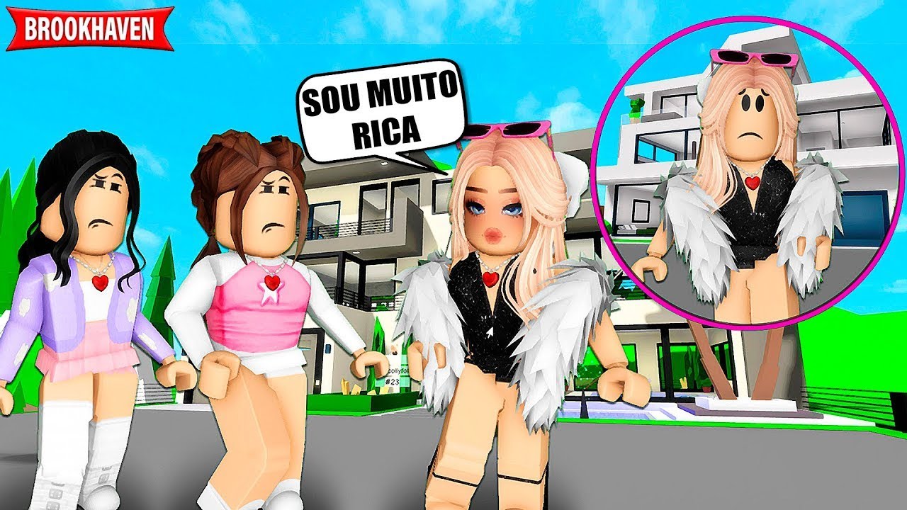 A MENINA RICA QUE SE ACHAVA FICOU SEM AMIGAS | Historinhas Brookhaven RP | Roblox