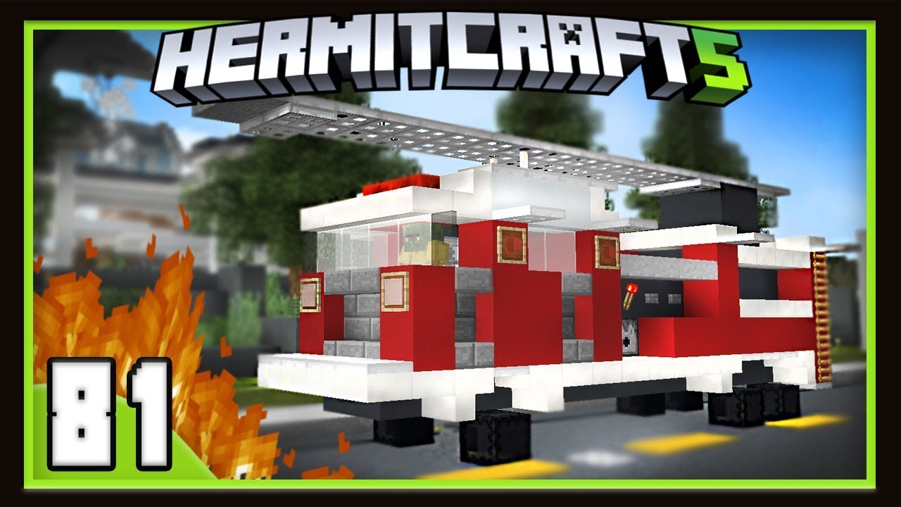 HermitCraft Season 5:  Building Realistic Vehicle Designs!  (Minecraft 1.12)