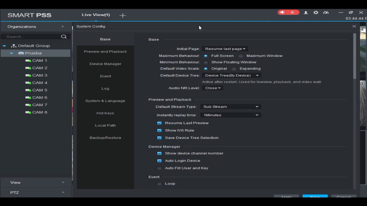 Configurar smart pss en PC